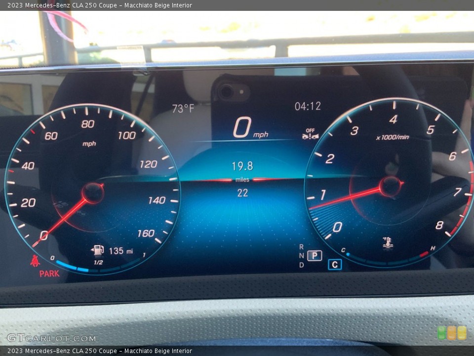 Macchiato Beige Interior Gauges for the 2023 Mercedes-Benz CLA 250 Coupe #146547636