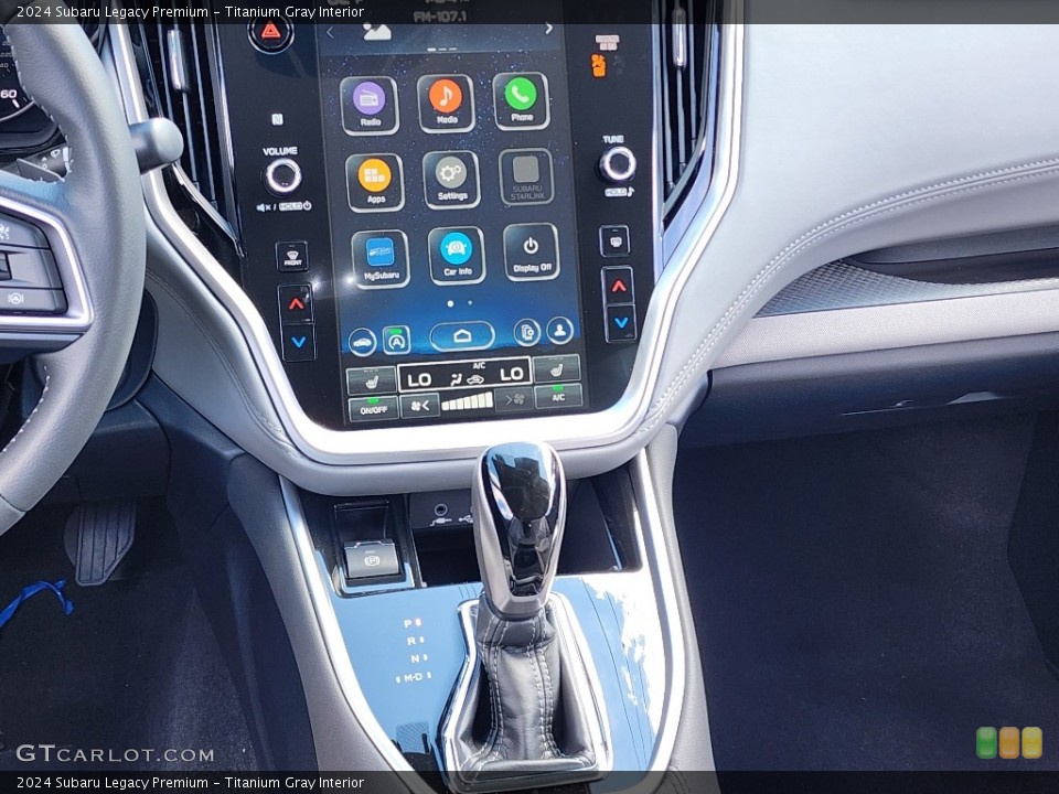 Titanium Gray Interior Controls for the 2024 Subaru Legacy Premium #146547693