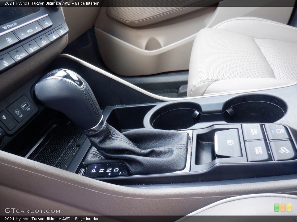 Beige Interior Transmission for the 2021 Hyundai Tucson Ulitimate AWD #146547839