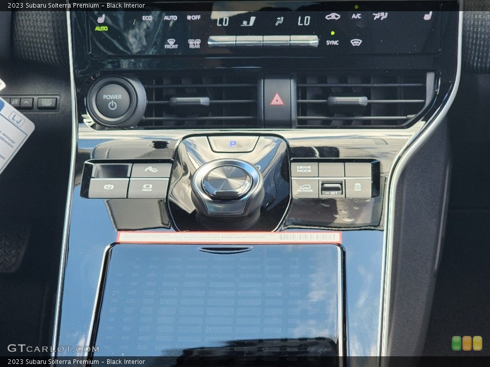 Black Interior Controls for the 2023 Subaru Solterra Premium #146548296