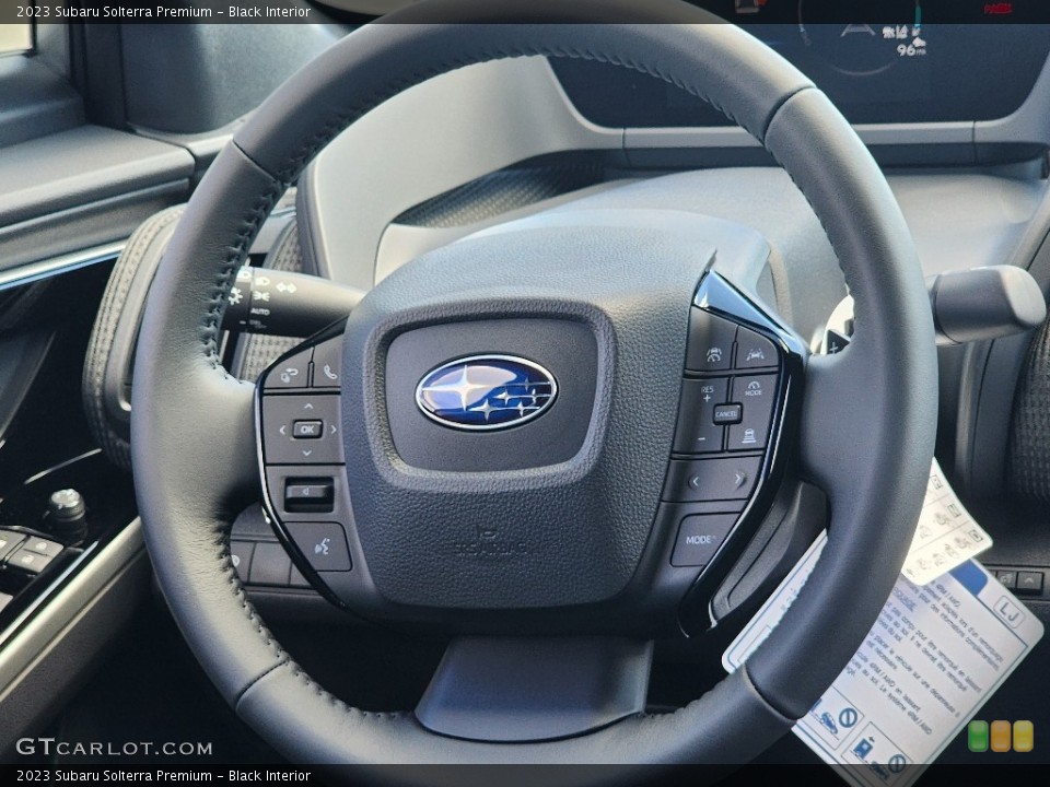 Black Interior Steering Wheel for the 2023 Subaru Solterra Premium #146548377