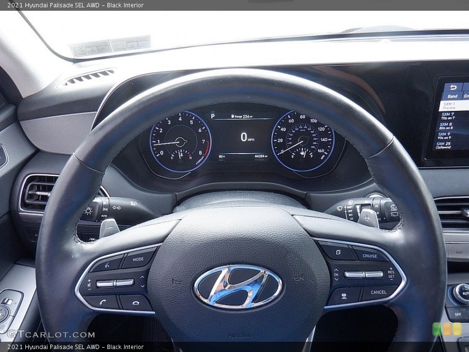 Black Interior Steering Wheel for the 2021 Hyundai Palisade SEL AWD #146548761