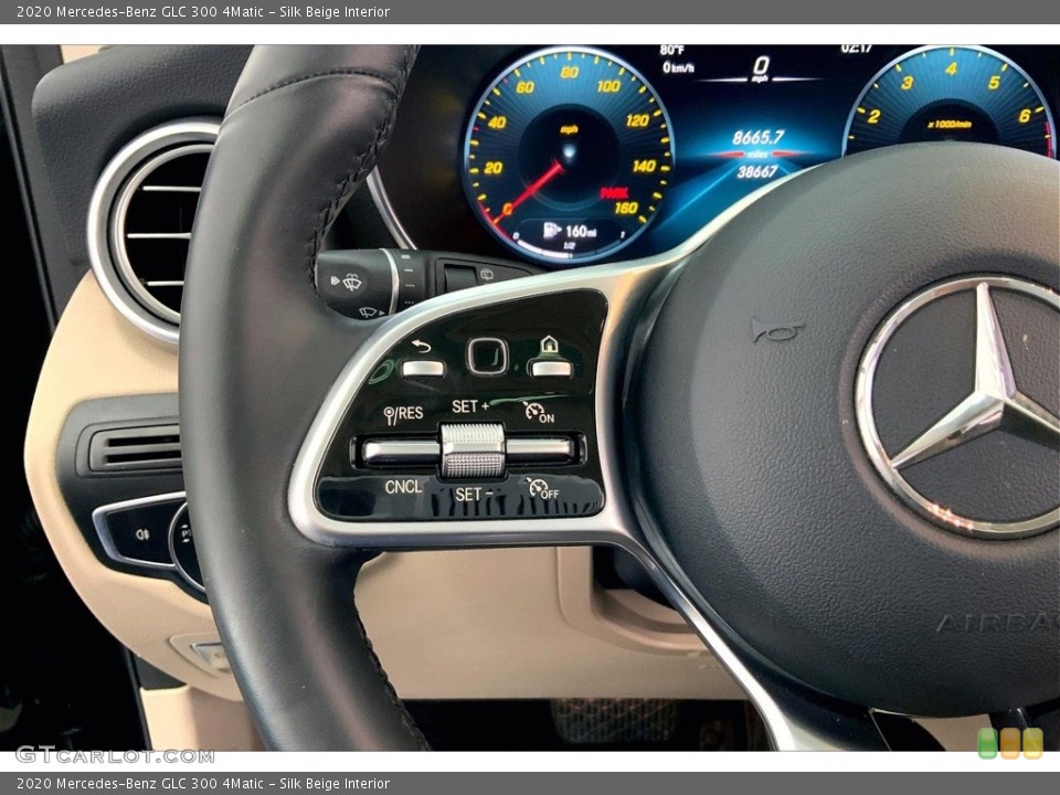 Silk Beige Interior Steering Wheel for the 2020 Mercedes-Benz GLC 300 4Matic #146549004