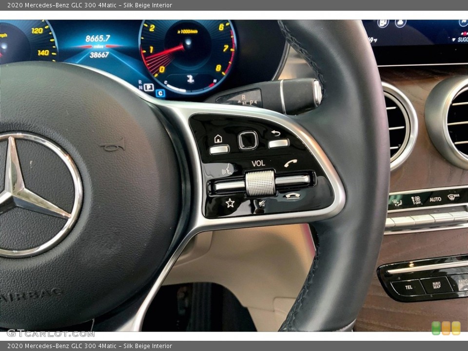 Silk Beige Interior Steering Wheel for the 2020 Mercedes-Benz GLC 300 4Matic #146549025