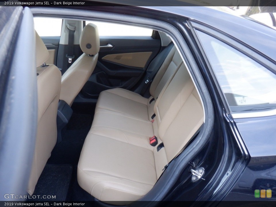Dark Beige Interior Rear Seat for the 2019 Volkswagen Jetta SEL #146549088