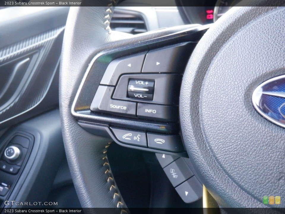 Black Interior Steering Wheel for the 2023 Subaru Crosstrek Sport #146549309