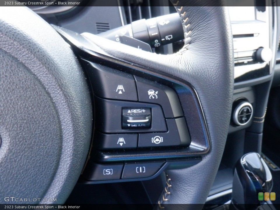 Black Interior Steering Wheel for the 2023 Subaru Crosstrek Sport #146549319