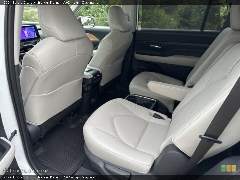 Light Gray Interior Rear Seat for the 2024 Toyota Grand Highlander Platinum AWD #146549322