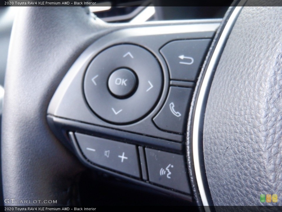 Black Interior Steering Wheel for the 2020 Toyota RAV4 XLE Premium AWD #146549658