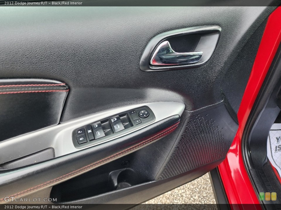 Black/Red Interior Door Panel for the 2012 Dodge Journey R/T #146550448
