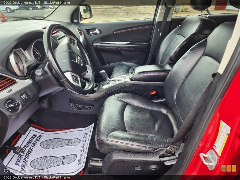 Black/Red Interior Front Seat for the 2012 Dodge Journey R/T #146550469
