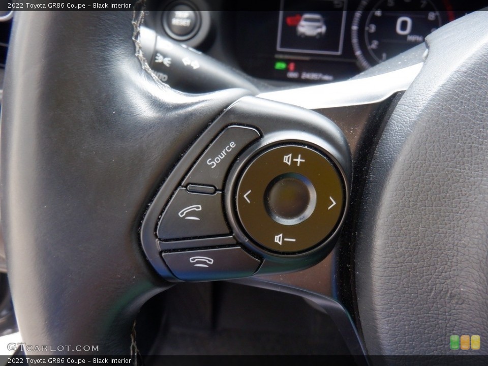 Black Interior Steering Wheel for the 2022 Toyota GR86 Coupe #146550535