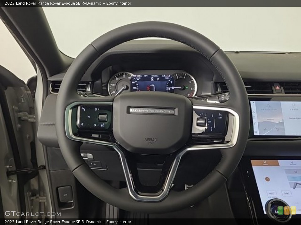 Ebony Interior Steering Wheel for the 2023 Land Rover Range Rover Evoque SE R-Dynamic #146550569