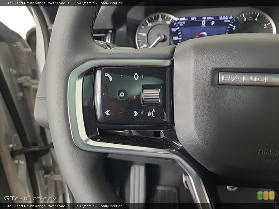 Ebony Interior Steering Wheel for the 2023 Land Rover Range Rover Evoque SE R-Dynamic #146550592