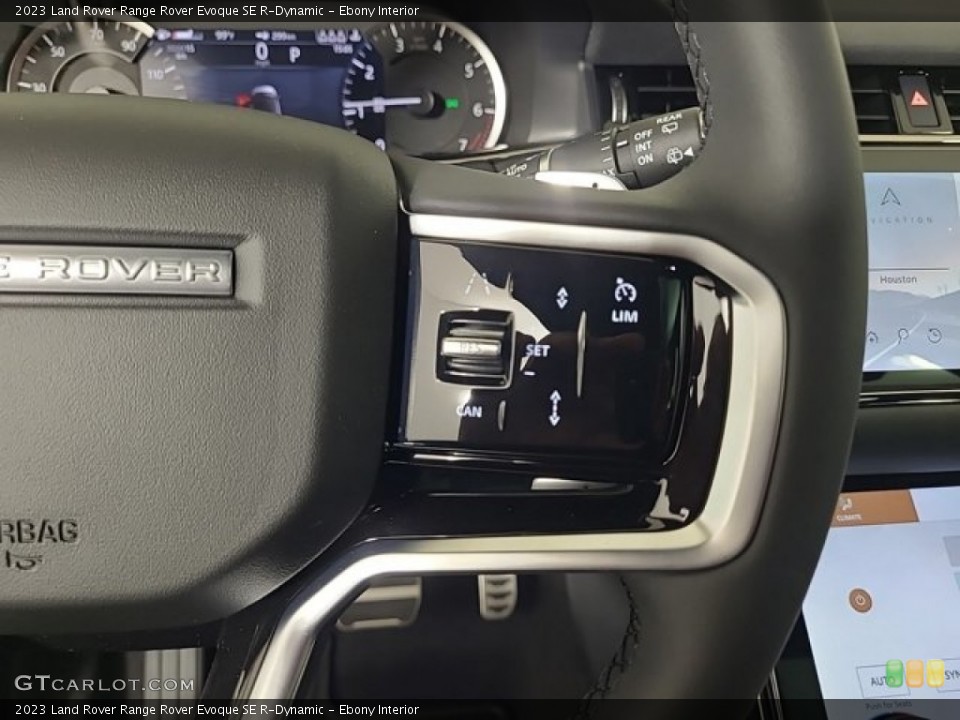 Ebony Interior Steering Wheel for the 2023 Land Rover Range Rover Evoque SE R-Dynamic #146550617