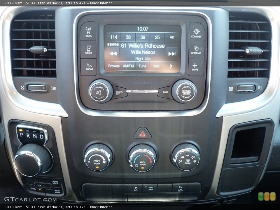 Black Interior Controls for the 2019 Ram 1500 Classic Warlock Quad Cab 4x4 #146550704