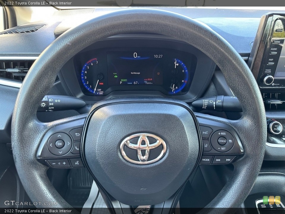 Black Interior Steering Wheel for the 2022 Toyota Corolla LE #146551356