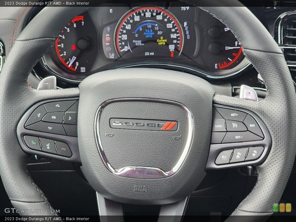 Black Interior Steering Wheel for the 2023 Dodge Durango R/T AWD #146551507