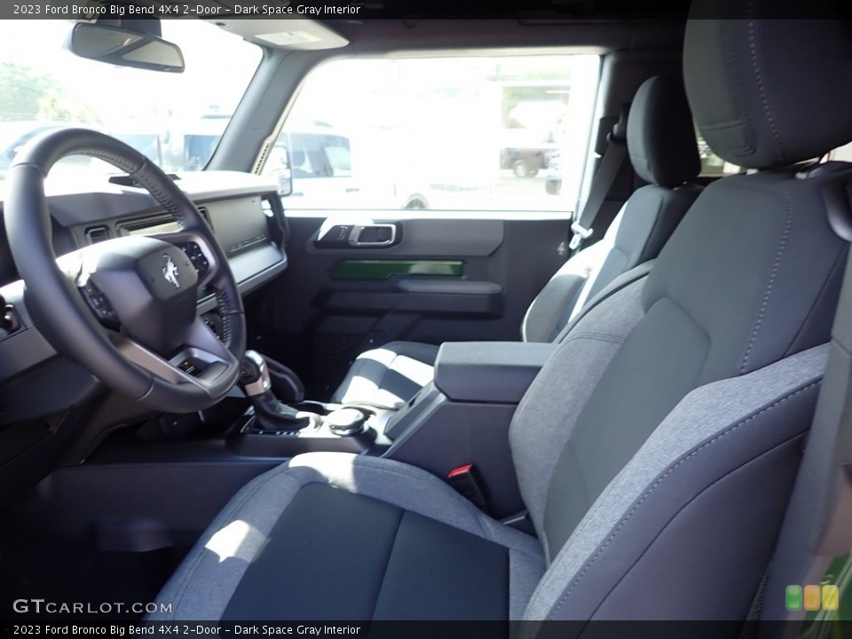 Dark Space Gray Interior Front Seat for the 2023 Ford Bronco Big Bend 4X4 2-Door #146551654