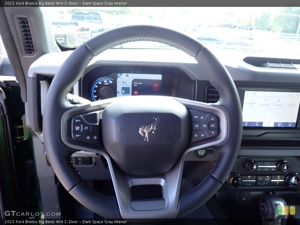 Dark Space Gray Interior Steering Wheel for the 2023 Ford Bronco Big Bend 4X4 2-Door #146551778