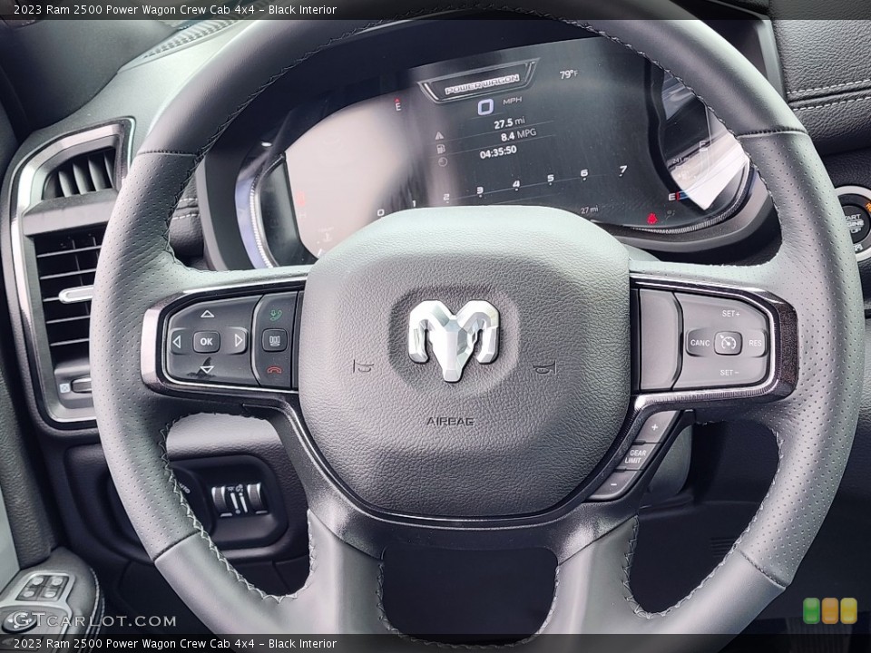 Black Interior Steering Wheel for the 2023 Ram 2500 Power Wagon Crew Cab 4x4 #146551798