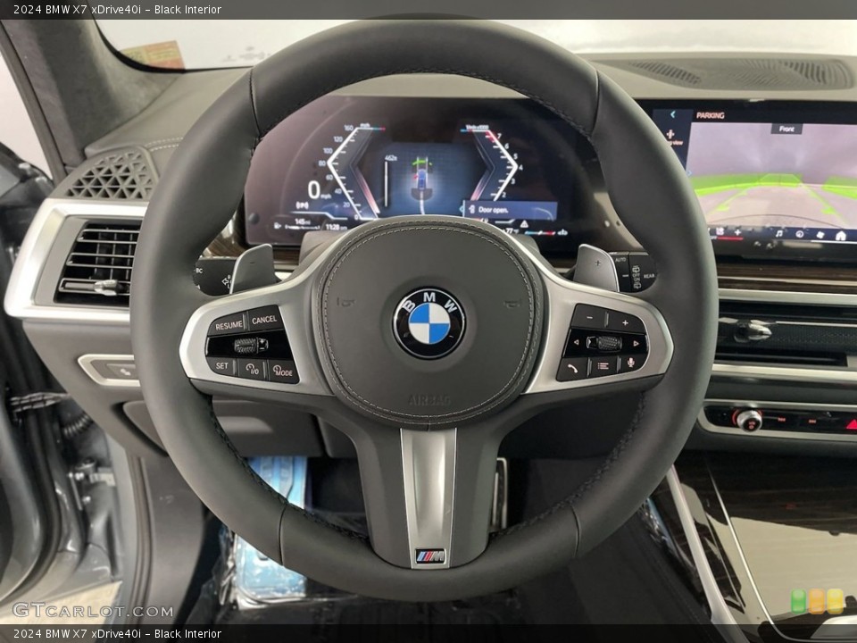 Black Interior Steering Wheel for the 2024 BMW X7 xDrive40i #146551843