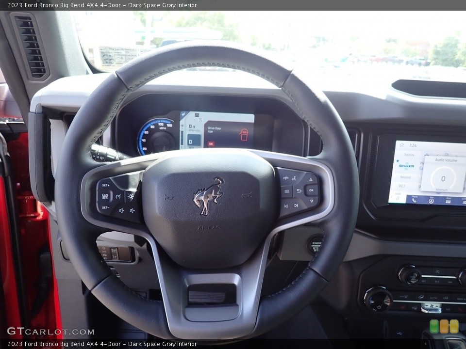 Dark Space Gray Interior Steering Wheel for the 2023 Ford Bronco Big Bend 4X4 4-Door #146552137