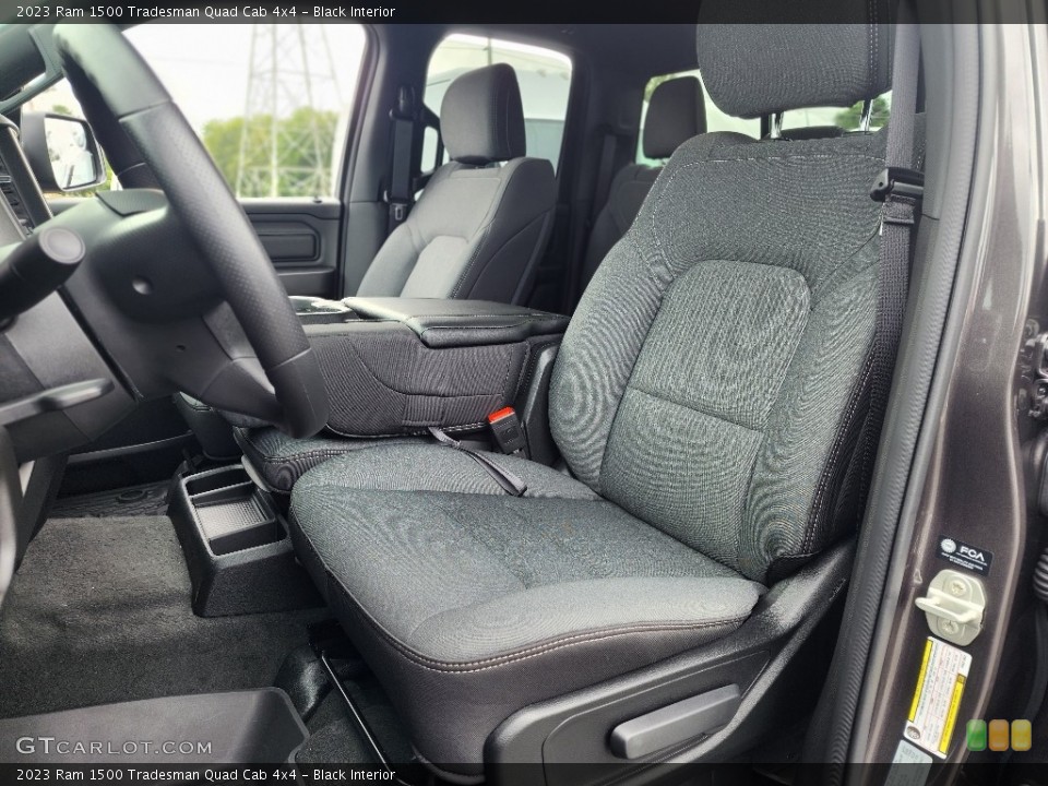 Black Interior Front Seat for the 2023 Ram 1500 Tradesman Quad Cab 4x4 #146552143