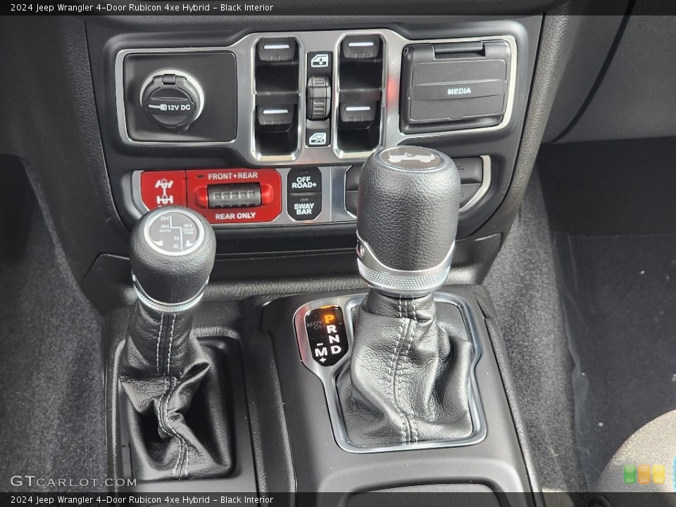 Black Interior Transmission for the 2024 Jeep Wrangler 4-Door Rubicon 4xe Hybrid #146552446