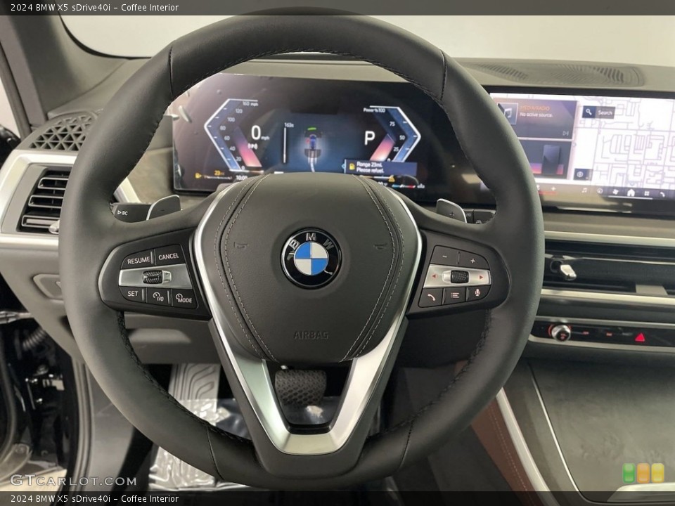 Coffee Interior Steering Wheel for the 2024 BMW X5 sDrive40i #146552563