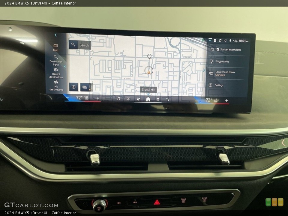Coffee Interior Navigation for the 2024 BMW X5 sDrive40i #146552629