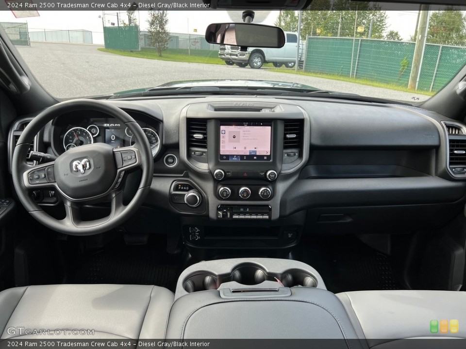 Diesel Gray/Black Interior Dashboard for the 2024 Ram 2500 Tradesman Crew Cab 4x4 #146553527