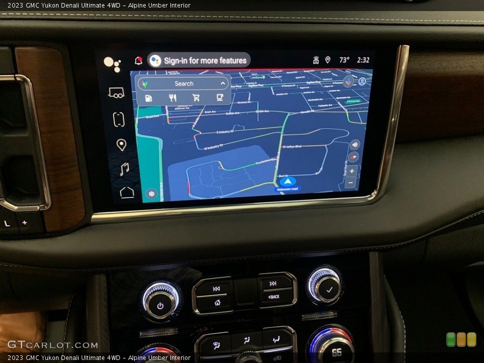 Alpine Umber Interior Navigation for the 2023 GMC Yukon Denali Ultimate 4WD #146554559