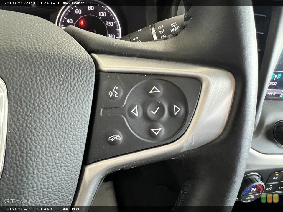 Jet Black Interior Steering Wheel for the 2018 GMC Acadia SLT AWD #146555093
