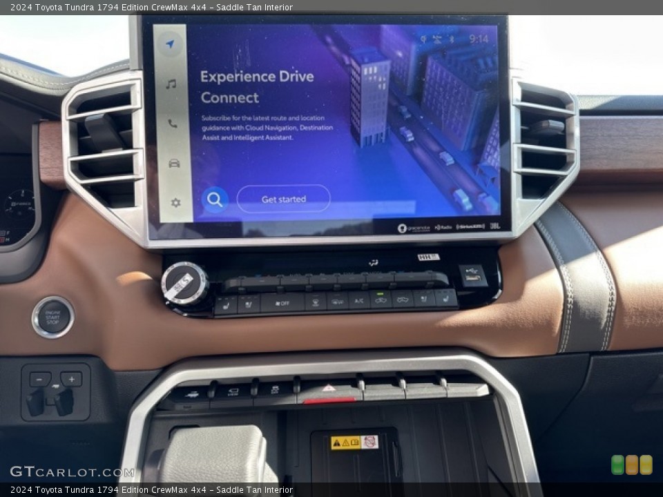 Saddle Tan Interior Controls for the 2024 Toyota Tundra 1794 Edition CrewMax 4x4 #146555144