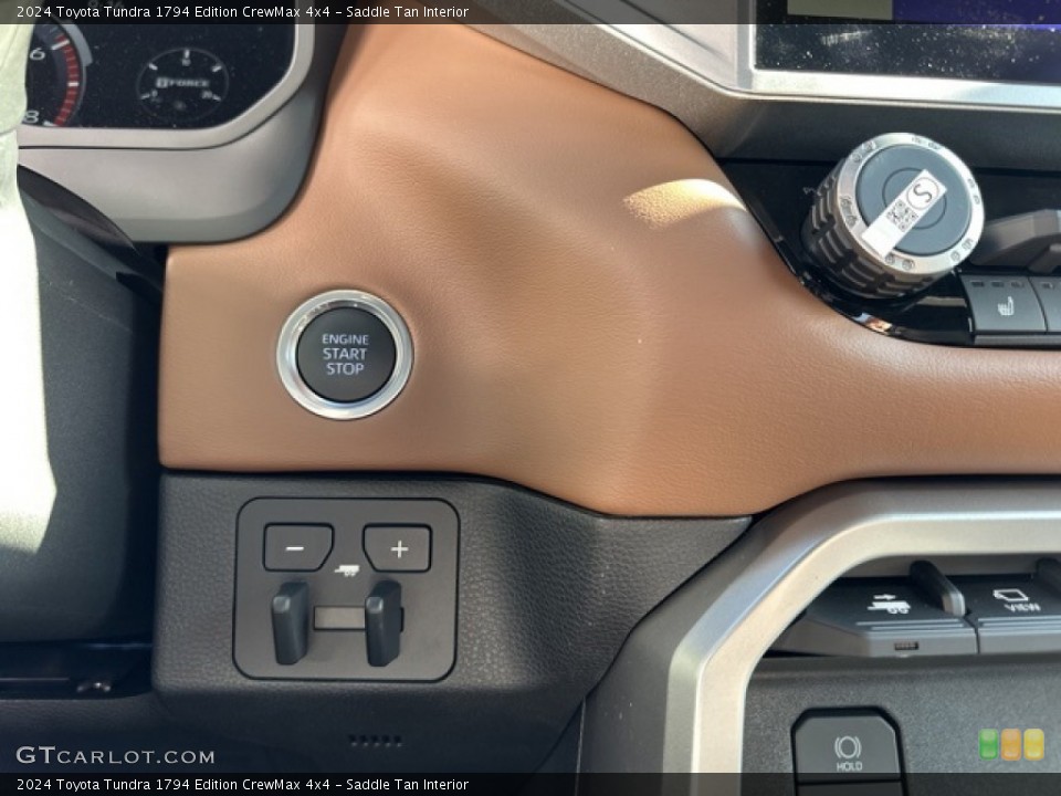 Saddle Tan Interior Controls for the 2024 Toyota Tundra 1794 Edition CrewMax 4x4 #146555240