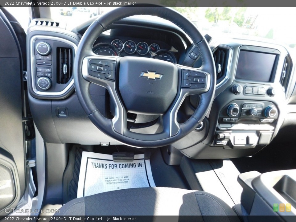 Jet Black Interior Steering Wheel for the 2022 Chevrolet Silverado 2500HD LT Double Cab 4x4 #146555390