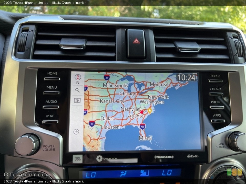 Black/Graphite Interior Navigation for the 2023 Toyota 4Runner Limited #146555423