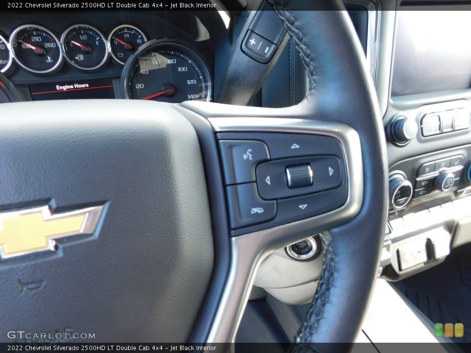 Jet Black Interior Steering Wheel for the 2022 Chevrolet Silverado 2500HD LT Double Cab 4x4 #146555429
