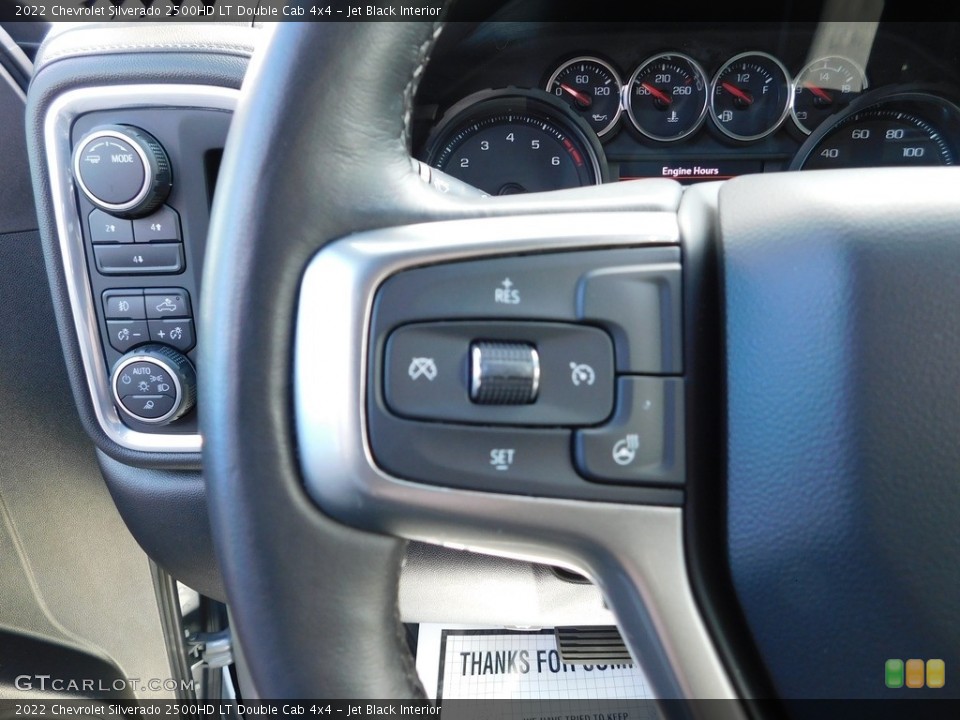 Jet Black Interior Steering Wheel for the 2022 Chevrolet Silverado 2500HD LT Double Cab 4x4 #146555468