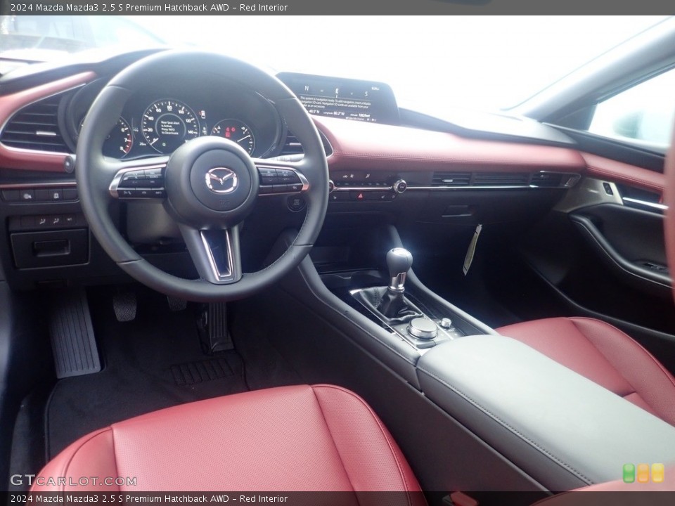 Red Interior Photo for the 2024 Mazda Mazda3 2.5 S Premium Hatchback AWD #146555471