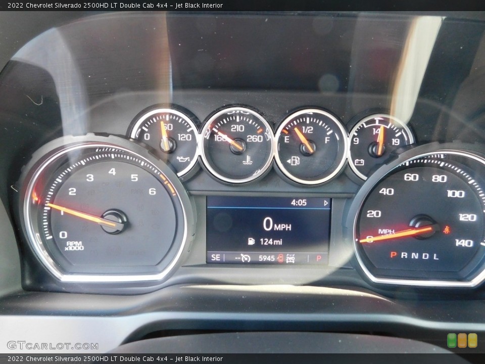 Jet Black Interior Gauges for the 2022 Chevrolet Silverado 2500HD LT Double Cab 4x4 #146555543