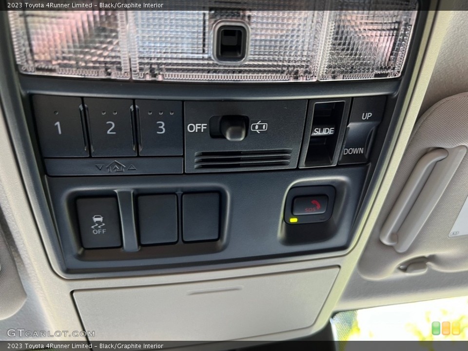 Black/Graphite Interior Controls for the 2023 Toyota 4Runner Limited #146555573