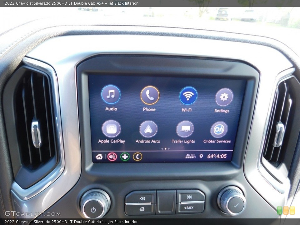 Jet Black Interior Controls for the 2022 Chevrolet Silverado 2500HD LT Double Cab 4x4 #146555585