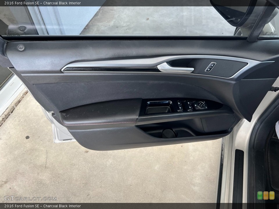 Charcoal Black Interior Door Panel for the 2016 Ford Fusion SE #146555660