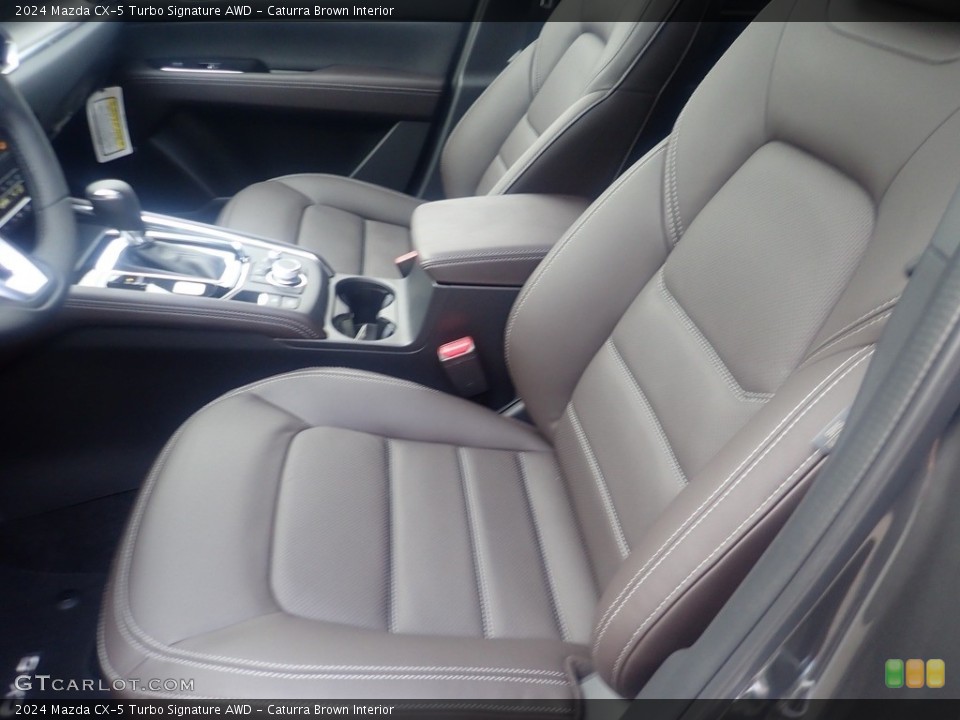 Caturra Brown Interior Front Seat for the 2024 Mazda CX-5 Turbo Signature AWD #146555843