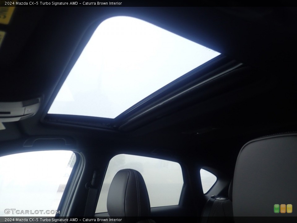 Caturra Brown Interior Sunroof for the 2024 Mazda CX-5 Turbo Signature AWD #146555915