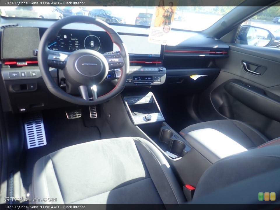 Black Interior Photo for the 2024 Hyundai Kona N Line AWD #146556263
