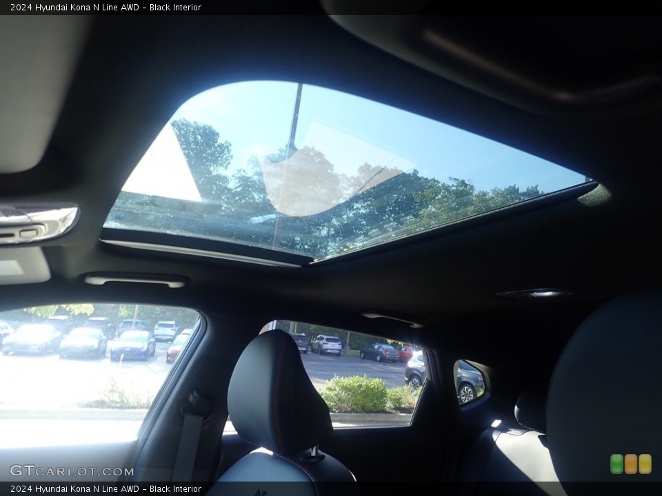 Black Interior Sunroof for the 2024 Hyundai Kona N Line AWD #146556296