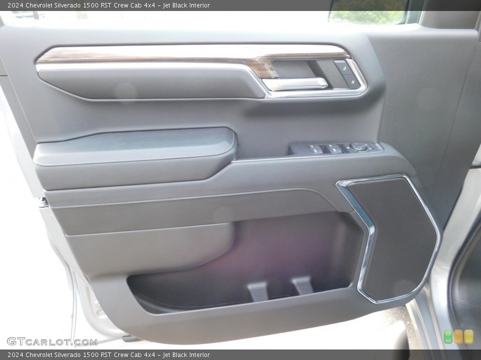 Jet Black Interior Door Panel for the 2024 Chevrolet Silverado 1500 RST Crew Cab 4x4 #146556365